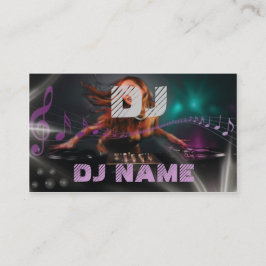Tarjeta de visita de DJ