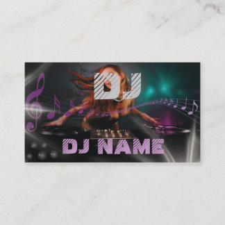 Tarjeta de visita de DJ