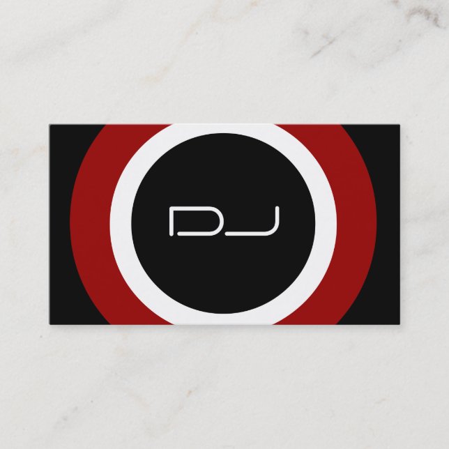 Tarjeta de visita de DJ (Anverso)