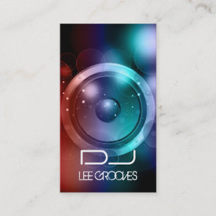 Tarjeta de visita de DJ