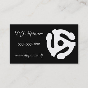 Tarjeta de visita de DJ - 45 RPM