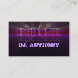 tarjeta de visita de DJ de la música