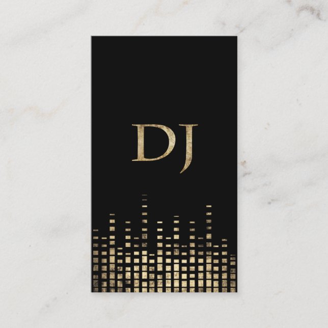 Tarjeta de visita de DJ del Grunge (Anverso)