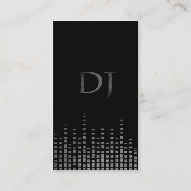 Tarjeta de visita de DJ del Grunge (Anverso)