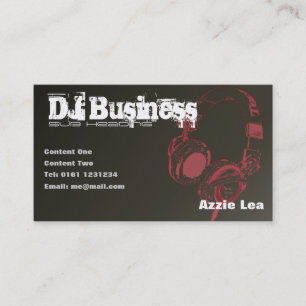 Tarjeta de visita de DJ [marrón] - adaptable