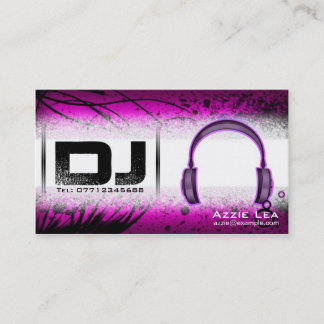 Tarjeta de visita de DJ - personalizable
