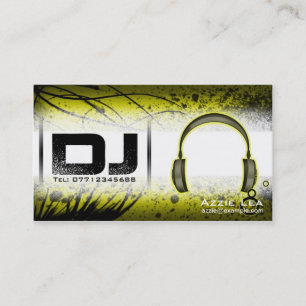 Tarjeta de visita de DJ - personalizable