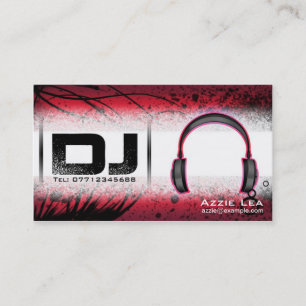 Tarjeta de visita de DJ - personalizable