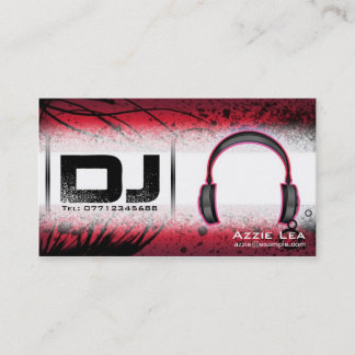 Tarjeta de visita de DJ - personalizable