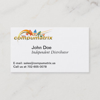 Tarjeta de visita de doble finalidad de