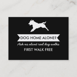 Tarjeta de visita de Dog Walker - Personalizable