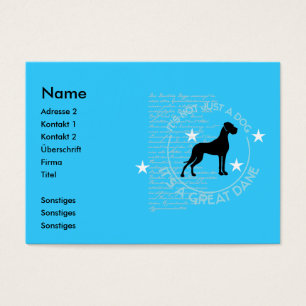 Tarjeta de visita de Dogge alemán