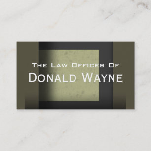 Tarjeta de visita de "Donald Wayne"