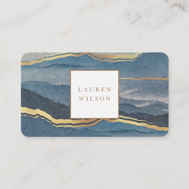 tarjeta de visita de dorado scape square (Anverso)