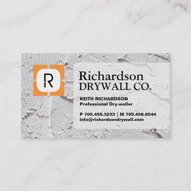 TARJETA DE VISITA DE DRYWALL COMPANY (Anverso)