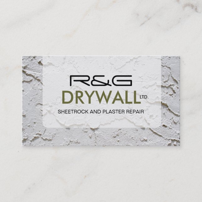 TARJETA DE VISITA DE DRYWALL COMPANY (Anverso)