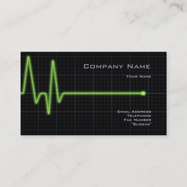 Tarjeta de visita de EKG (Anverso)