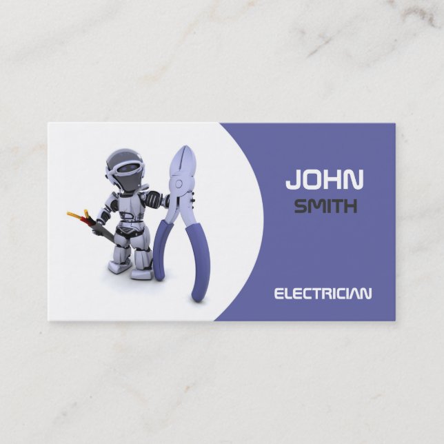 Tarjeta de visita de Electrican (Anverso)