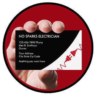 Tarjeta de visita de electricista