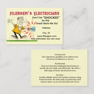 Tarjeta de visita de “Electricista”