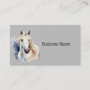 Tarjeta de visita de embarque para caballos