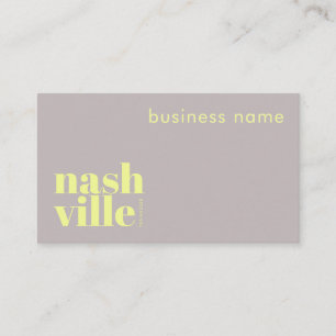 Tarjeta de visita de empresa de Nashville Tennesse