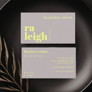 Tarjeta de visita de empresa de Raleigh Carolina d