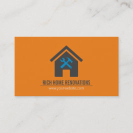 Tarjeta de visita de empresa de renovación de hoga
