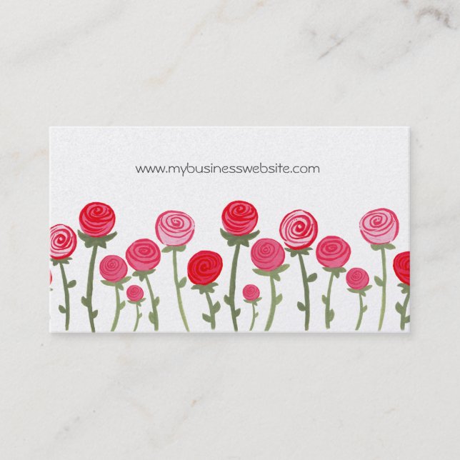 Tarjeta de visita de encargo bonita elegante de (Anverso)