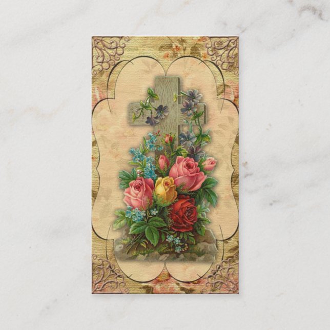 Tarjeta de visita de encargo cruzada santa (Anverso)