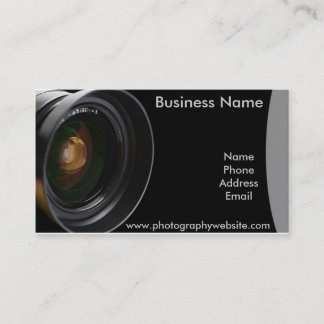 Tarjeta de visita de encargo de la fotografía
