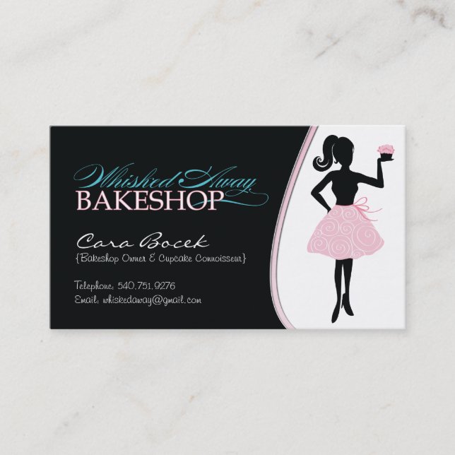 Tarjeta de visita de encargo de la panadería (Anverso)