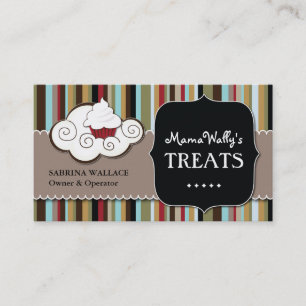 Tarjeta de visita de encargo de la panadería