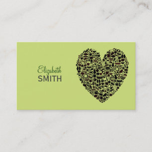 Tarjeta de visita de encargo de los amantes de la