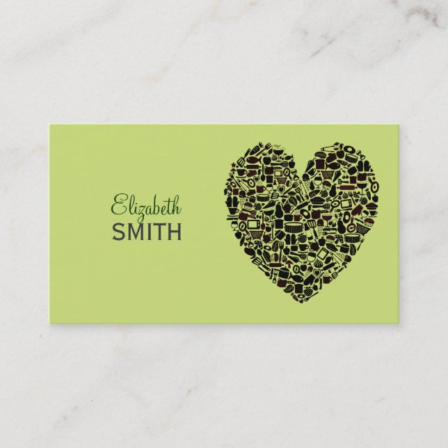 Tarjeta de visita de encargo de los amantes de la (Anverso)