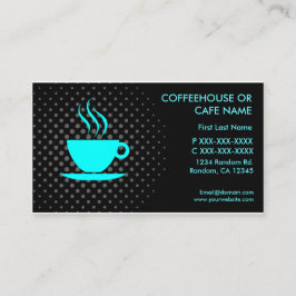 Tarjeta de visita de encargo del café del café