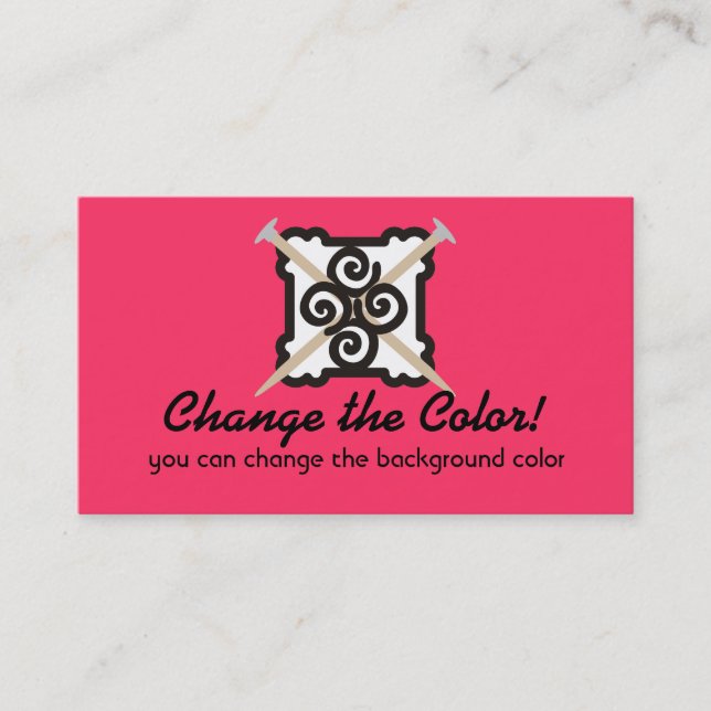 Tarjeta de visita de encargo del color del hilado (Anverso)