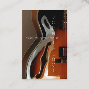Tarjeta de visita de encargo del guitarrista de