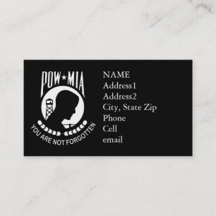 Tarjeta de visita de encargo del KRW POW/MIA