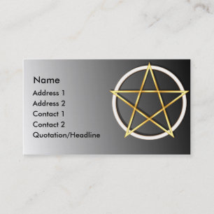 Tarjeta de visita de encargo del Pentagram de
