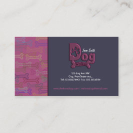 Tarjeta de visita de encargo del perro que camina