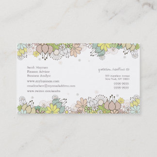 Tarjeta de visita de encargo elegante de los