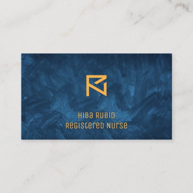 Tarjeta de visita de enfermera registrada (Anverso)