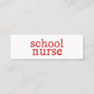 tarjeta de visita de enfermero escolar