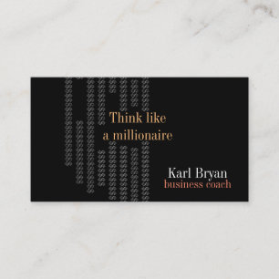 Tarjeta de visita de entrenador de negocios