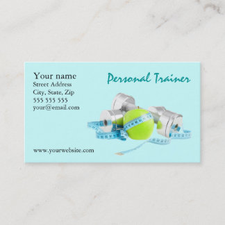tarjeta de visita de entrenador personal