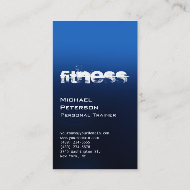 Tarjeta de visita de entrenamiento personal de mod (Anverso)