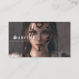 tarjeta de visita de especialista cuántico de tele