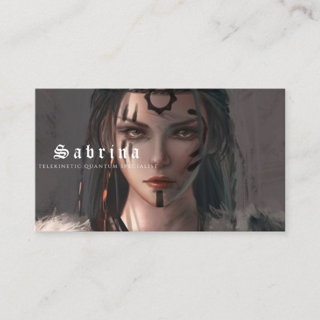 tarjeta de visita de especialista cuántico de tele (Anverso)