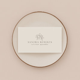 Tarjeta de visita de especialista en nutrición mod